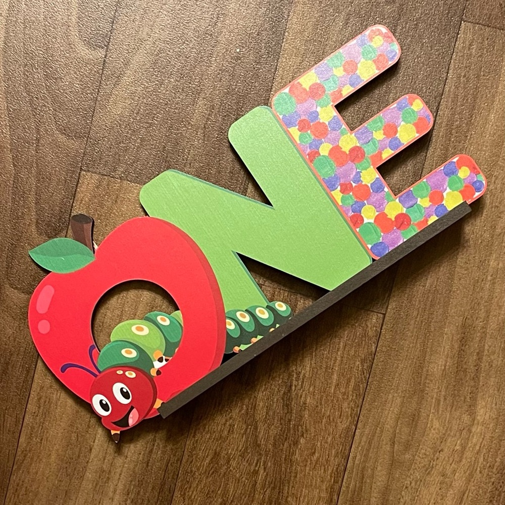 Very Hungry Caterpillar 1st birthday ONE decoration